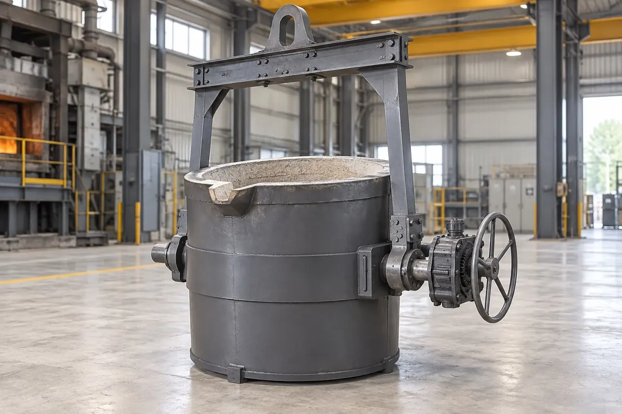 Geared Tilting Foundry Ladle