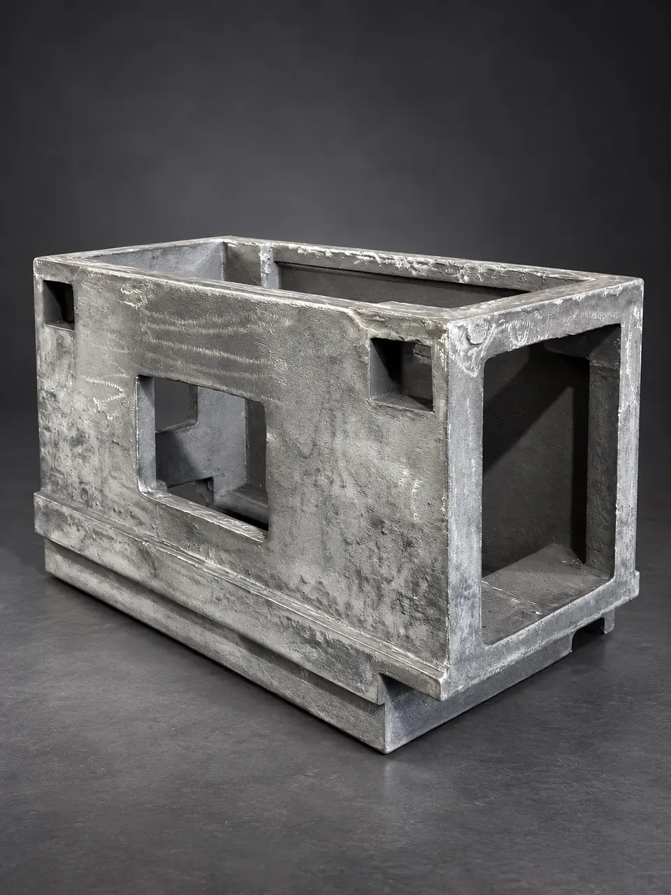 Heavy-Duty Machine Base / Box Frame Casting