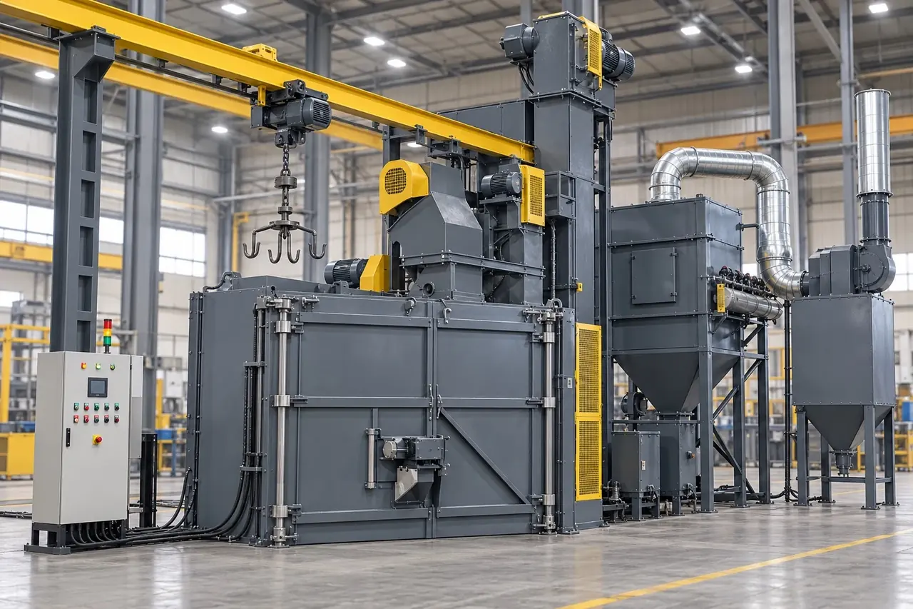 Overhead Hanger Type Shot Blasting Machine