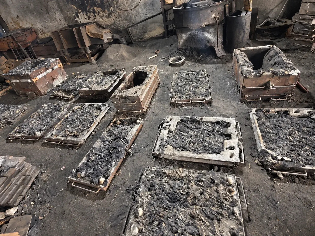 Sand Moulding & Mould Box Production Area